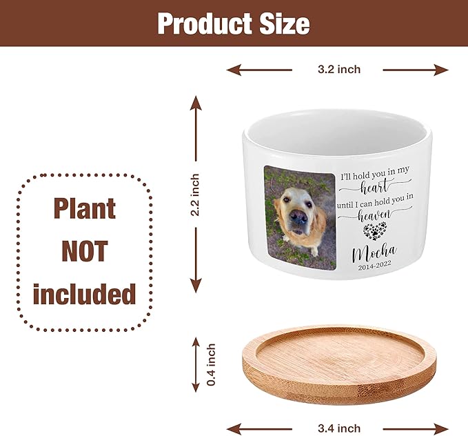 Customized Dog Memorial Gift Plant Pot Outdoor Pet Memorial Cross Pet Plant Pot Personalized Pet Crosses Memorial Gift For Someone Lost Cat Grief Funeral In Loving Memory Window Decor