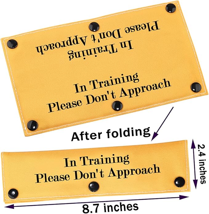 PWHAOO in Training Ignore Dog Leash Sleeve Dot Not Pet Working Merch Sleeve Service Dog Leash Wrap(Please Don't Approach Sleeve)