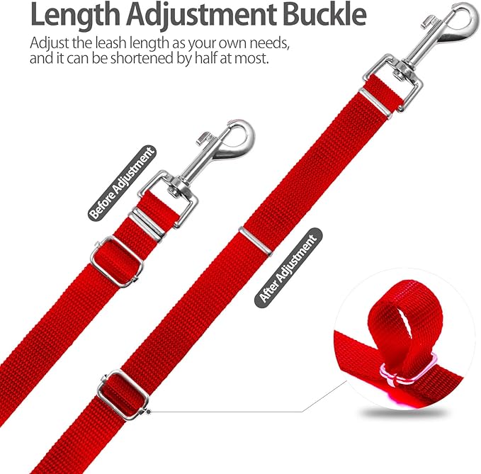 Long Leash for Dog Training - 50ft Adjustable Obedience Recall Dog Training Leash for Large Medium Small Dogs with Storage Pouch