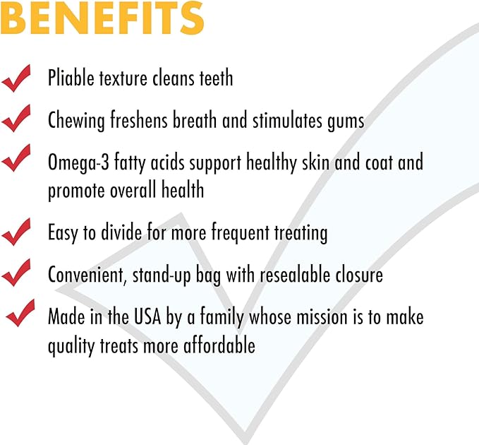 Checkups Dental Dog Treats for Oral Care, Fresh Breath & Plaque Control - 24 Treats, 48 oz. (2 Pack) - Delicious Chews for Happy and Healthy Dogs