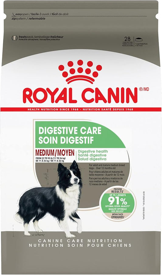 Royal Canin Canine Care Nutrition Medium Digestive Care Adult Dry Dog Food, 17 lb Bag