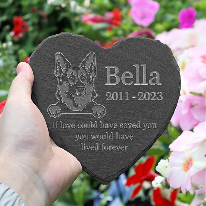German Shepherd Memorial Gifts, German Shepherd Stone, German Shepherd Memorial Stone, German Shepherd Loss, German Shepherd Keepsake Memorial, in Loving Memory German Shepherd