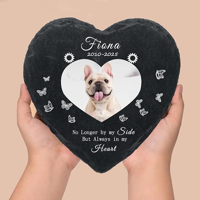 Personalized Dog Memorial Gifts for Loss of Dog, Custom Photo Pet Momorial Stone for Dogs, Cat Memorial Sympathy Gift, Dog Passing Away Gifts, Sympathy Gift for Pet Lovers (Style 10)