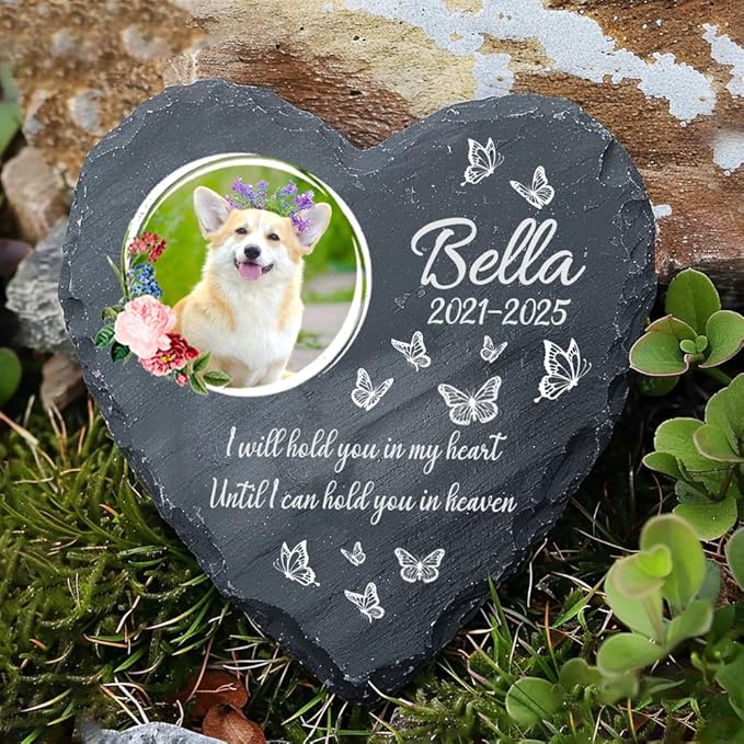 Personalized Dog Memorial Gifts for Loss of Dogs Sympathy Gift, Dog Memorial Stone, Pet Loss Gifts, Pet Memorial Stones for Dogs Cemetery Decorations for Grave, Cat Sympathy Gift, Stone 7