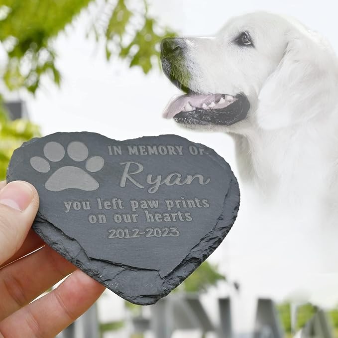Pet Memorial Gifts, Personalized Pet Memorial Stones, Sympathy Gifts for Loss of Pet Dog, Pet Loss Gifts, Dog Remembrance Gift, Bereavement Gifts for Loss of Pet, in Memory of Cat