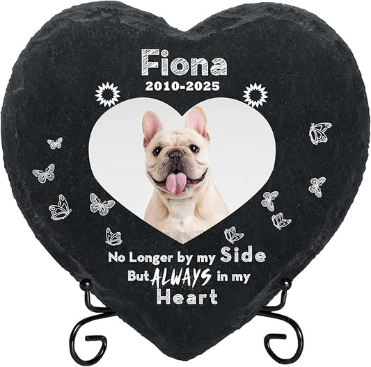 Personalized Dog Memorial Gifts for Loss of Dog, Custom Photo Pet Momorial Stone for Dogs, Cat Memorial Sympathy Gift, Dog Passing Away Gifts, Sympathy Gift for Pet Lovers (Style 10)