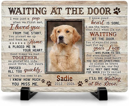 Dog Memorial Gifts for Loss of Dog, Personalized Dog Memorial Stone, Pet Memorial Gifts, Pet Loss Gifts, Pet Memorial Stones, Cemetery Decorations for Grave, Cat Memorial Gifts, Gifts for Cat Lovers