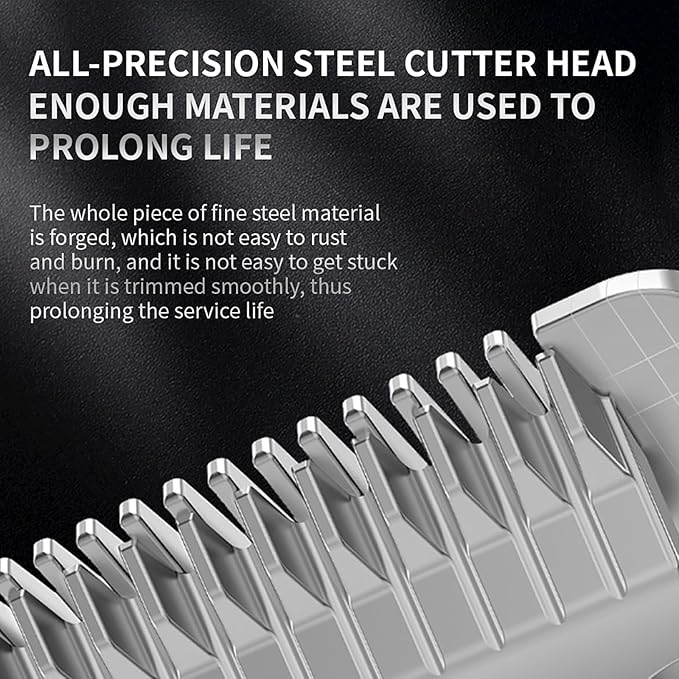 Dog Clippers for Grooming Pets Trimmer Low Noise Rechargeable Cordless Pet Shaver high-power with Stainless Steel Blade for Dogs and Cats