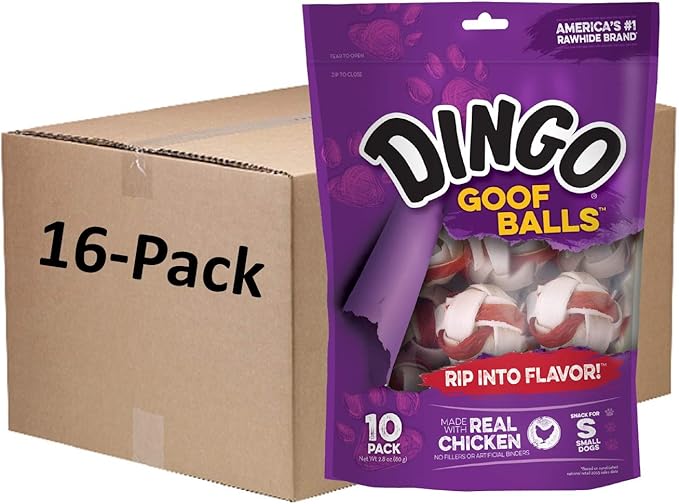 Dingo Goofballs Chicken & Rawhide Chews