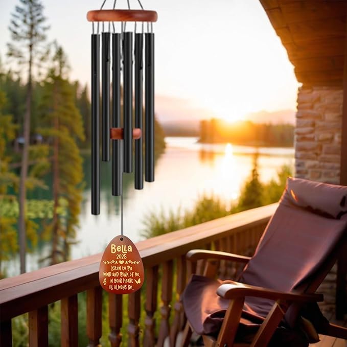 Personalized Dog Memorial Gifts for Loss of Dog, Custom Pet Memorial Wind Chime, Pets Loss Passing Away Remembrance Bereavement Gift, Custom Sympathy Gifts of Pet