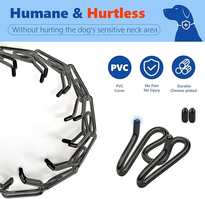 Supet Dog Training Collar, Adjustable Dog Training Collar with Buckle for Small Medium Large Dogs(Packed with One Extra Links)