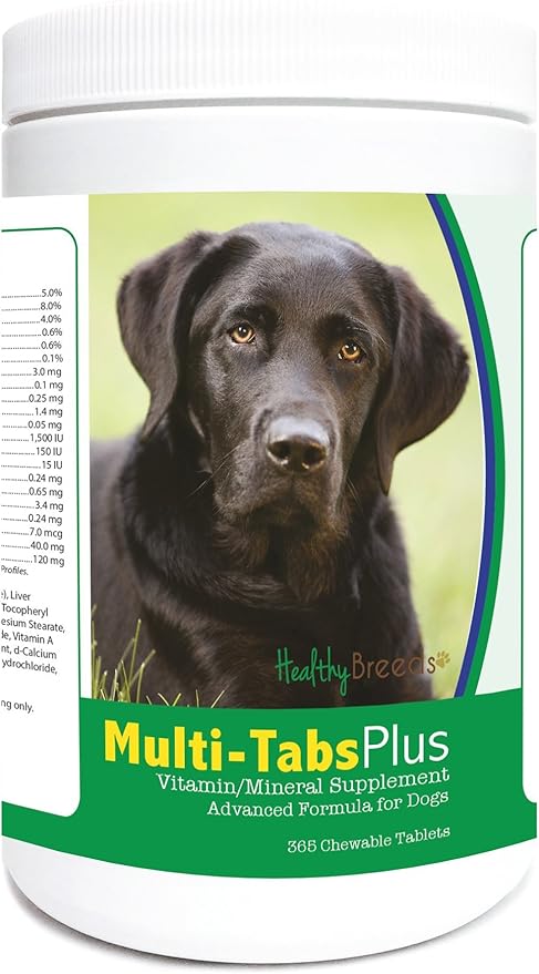 Healthy Breeds Labrador Retriever Multi-Tabs Plus Chewable Tablets 365 Count