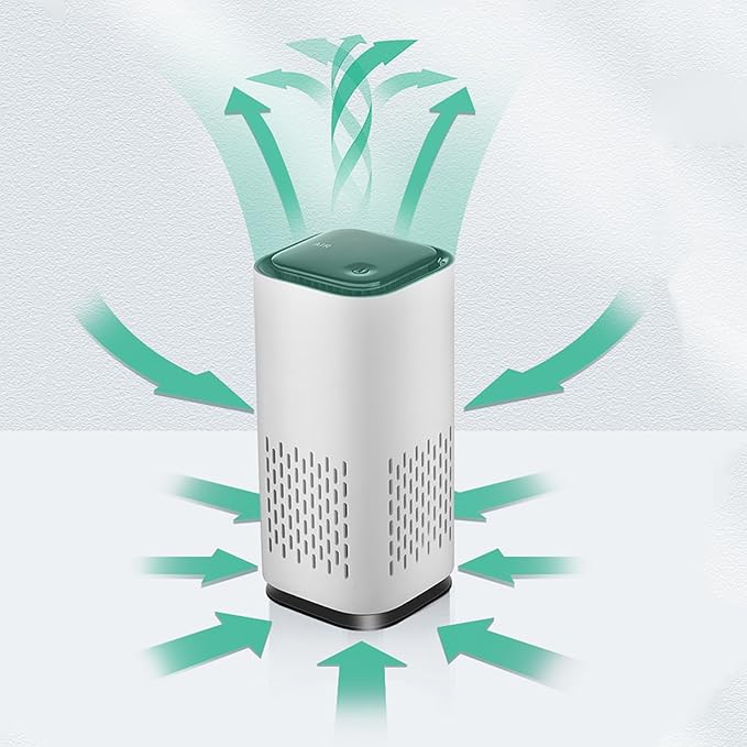 Puppymothers Puppy Mothers Pet Odor Eliminator Air Purifier with Reusable Filter Element (Black)