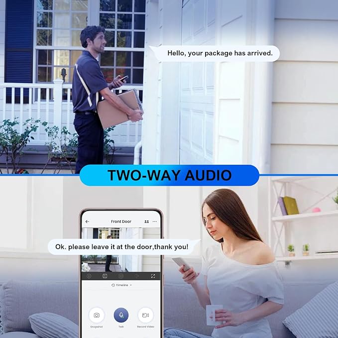4G LTE Cellular Security Camera, Lifetime Free Unlimited Data, Built-in VSIM Card, 2K Color Night Vision, 360° Live View, AI PIR Motion Sensor Detection, Solar Powered Wireless Outdoor