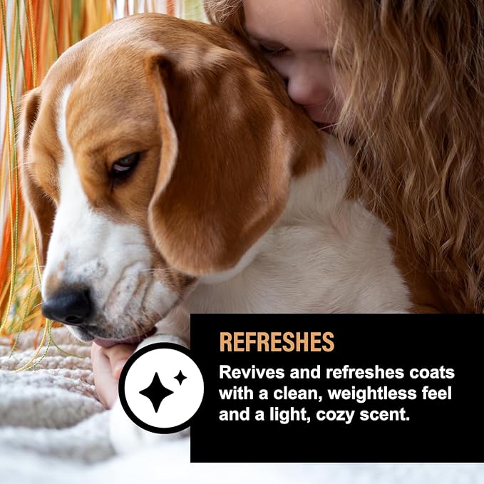 Holm & Herd Dog Deodorizing Spray – Long-Lasting Dog Coat Perfume, Leave-In Conditioner for Soft, Shiny Fur – Pet Cologne for Dogs - Oatmeal Honey 8oz