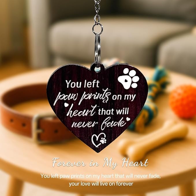 Pet Memorial Gifts for Dogs Cats, Rotating Wooden Dog Picture Frame4x6 Photos,Double-sided Design, Hold Two 4 x6 Photos, Loss of Dog Sympathy Gift, Pet Loss Sympathy Passing Away Gift Keepsake