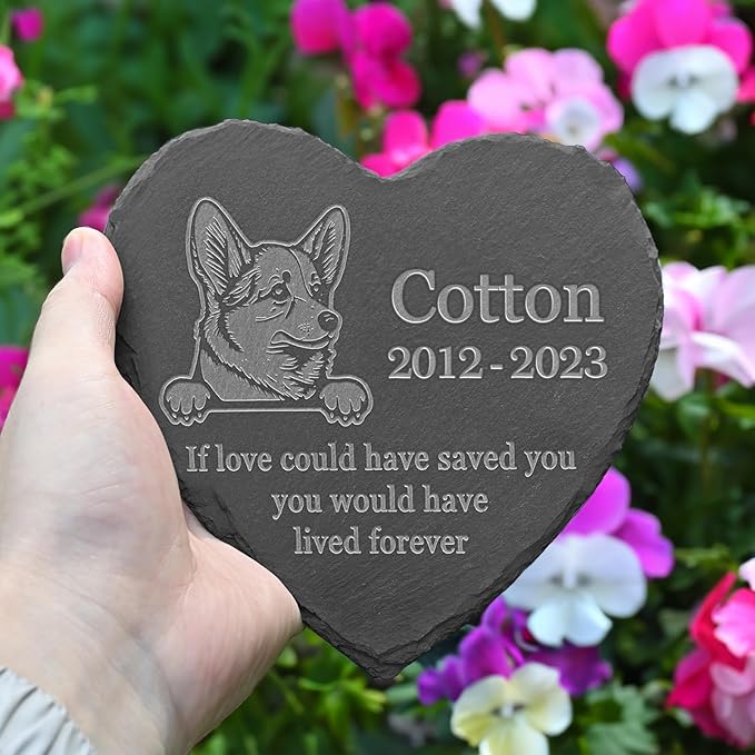 Personalized Corgi Memorial, Corgi Dog Memorial Stone, Loss of Corgi, Corgi Keepsake, in Memory of Corgi