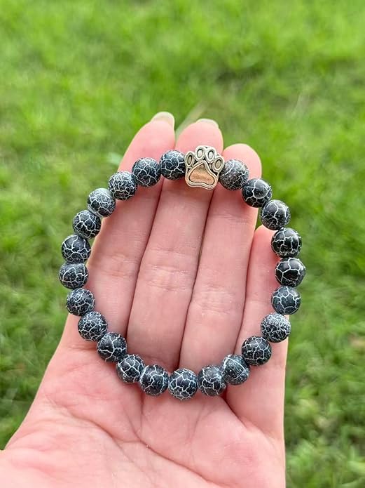 LINGYUAN Pet Memorial Gifts for Dogs Cats, Pet Memorial Bracelet, Remembrance Pet Loss Sympathy Gift for Cat Dog Lovers, Bereavement Gifts for Loss of Pet