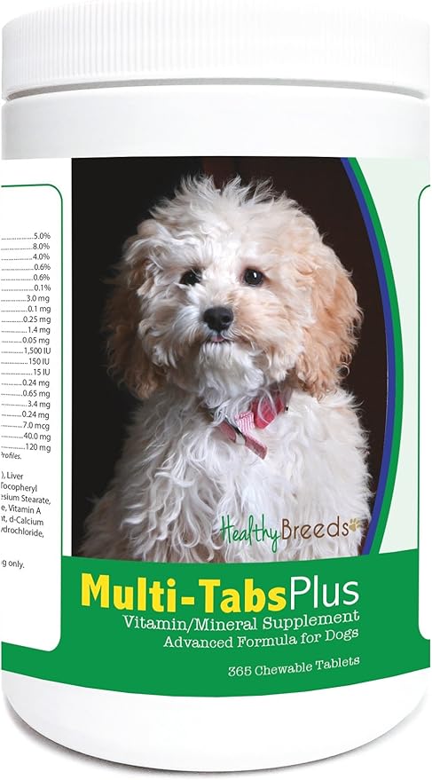 Healthy Breeds Cockapoo Multi-Tabs Plus Chewable Tablets 365 Count