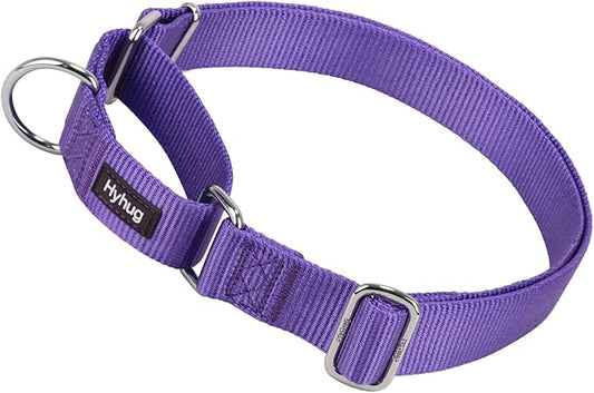Hyhug Martingale Collar for Dogs Extra Large Purple |Escape - Proof Heavy Duty Nylon Durable No Pull, Ideal for Training & Daily Walks