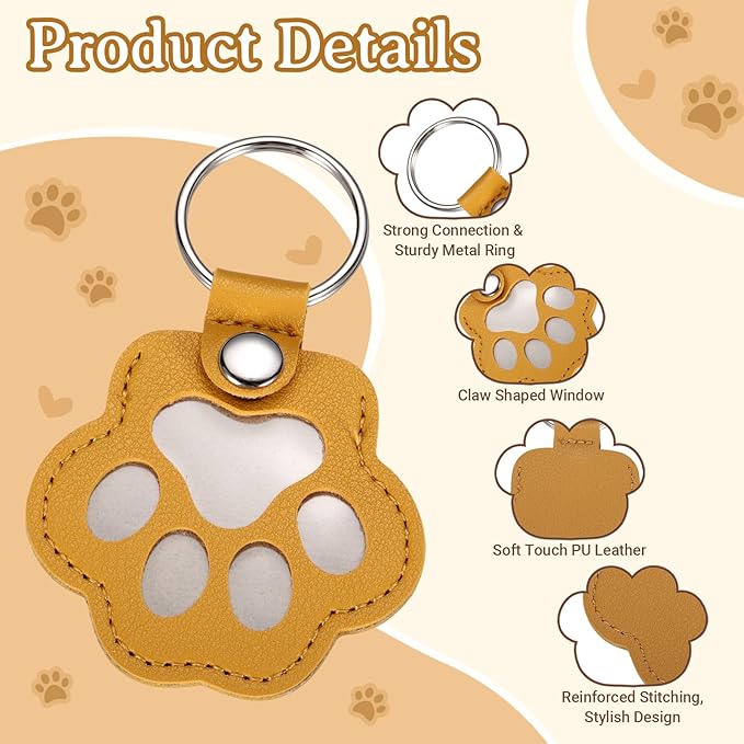 Custom Pet Photo Keychain - Personalized Memorial Keychain with Photo Name for Pet Loss Remembrance Dog Memory Sympathy Gifts