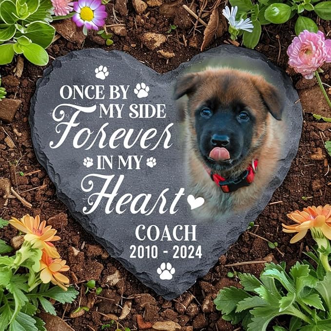 Personalized Dog Memorial Gifts for Loss of Dogs Sympathy Gift, Dog Memorial Stone, Pet Loss Gifts, Pet Memorial Stones for Dogs Cemetery Decorations for Grave, Cat Sympathy Gift, Stone 1