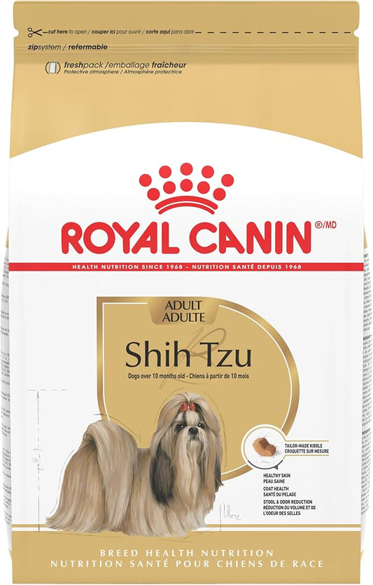 Royal Canin Breed Health Nutrition Shih Tzu Adult Dry Dog Food, 10 lb Bag