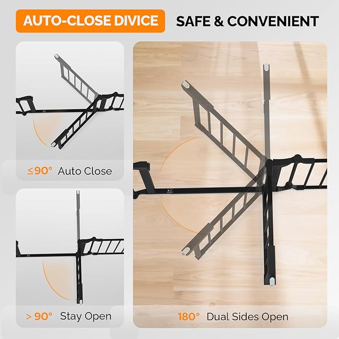 Bonnlo 208'' Wide Baby Gate Playpen 8 Panel Adjustable Play Yard Metal Dog Gate with Door Fireplace Christmas Tree Fence for Pet/Child/Toddler