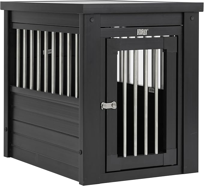 New Age Pet ecoFlex Pet Crate/End Table, Espresso, Small