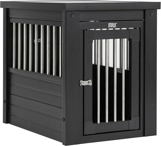 New Age Pet ecoFlex Pet Crate/End Table, Espresso, Small