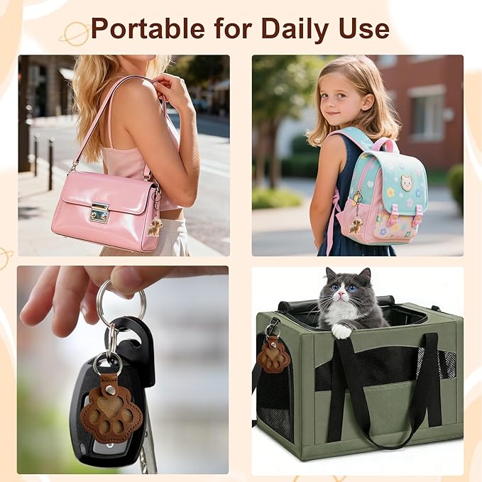 Dog Hair Collector Keychain Refillable Pet Fur Memorial Locket Portable Transparent Capsule Keepsake Charm