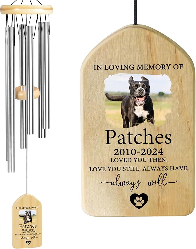 Pet Memorial Wind Chime, Pet Loss Gifts, Pet Memorial Gifts for Dogs, Dog Memorial Gifts for Loss of Dog, Loss of Dog Sympathy Gift, Dog Remembrance Gift, in Memory of Dog Cat - Love You Still