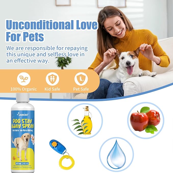 8 Oz Pet No More Marking for Indoors & Outdoor Use - Safe for Pets and Family - Dog-Friendly Spray to Curb Indoor Marking and Maintain a Clean Home