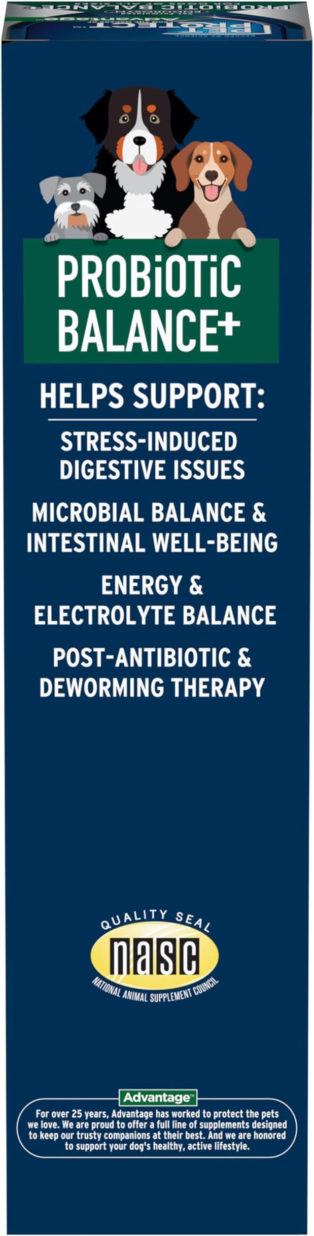 Pet Protect Dog Probiotic Balance+ Oral Gel, Vet-Formulated Endurosyn, Prebiotics & Probiotics for Dogs, 3-Day Supply, Chicken Flavor (32g)