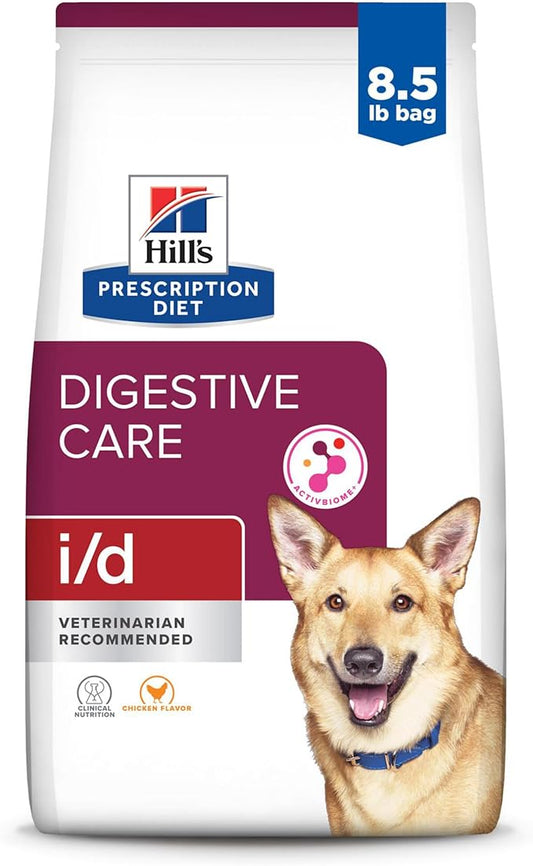 Hill's Prescription Diet i/d Digestive Care Dry Dog Food, Chicken, 8.5 lb. Bag