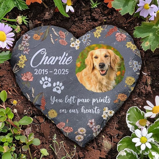 Personalized Dog Memorial Gifts for Loss of Dogs Sympathy Gift, Dog Memorial Stone, Pet Loss Gifts, Pet Memorial Stones for Dogs Cemetery Decorations for Grave, Cat Sympathy Gift, Stone 2
