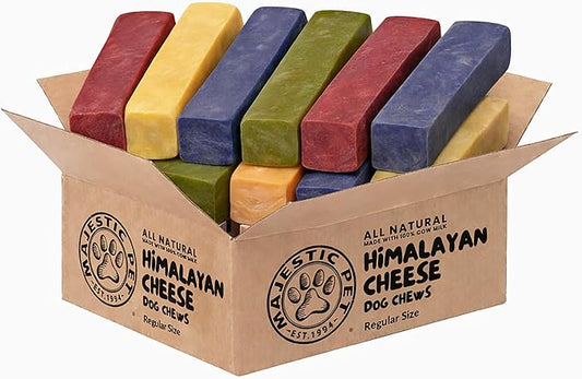 Majestic Pet Himalayan All-Natural Cheese Dog Chews - Long Lasting Dental Chew for Dogs - Healthy Pet Treats with Beneficial Ingredients (Variety Pack, Regular, 20 Pack)