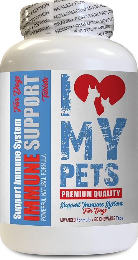 Dog Immunity Boost - Dog Immune Support - Booster - Healthy PET - Supplement - red Clover Dogs - 60 Treats (1 Bottle)