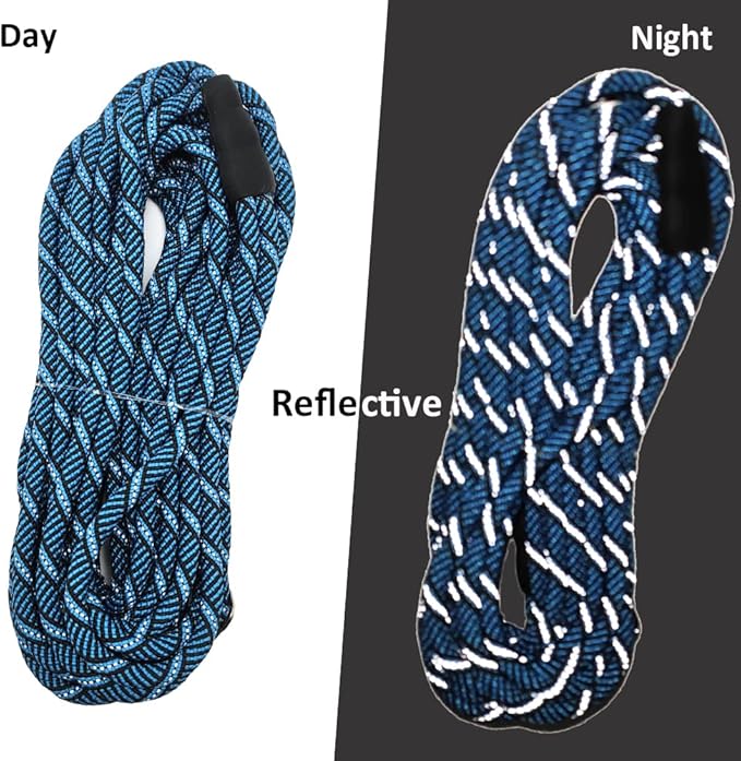 Reflective Long Slip Lead Dog Leash Anti-Choking 12 FT/20 FT/30 FT/50 FT Rope Training Leash for Medium Dogs Small Puppy Pets (20ft, Blue)