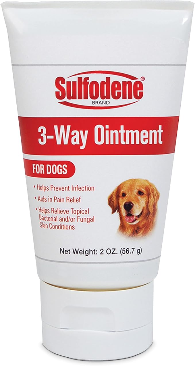 DOGSWELL Remedy + Recovery Hydrocortisone Lotion for Dogs (4 oz.) and Farnam Sulfodene Dog Wound Care Ointment (2 oz.)