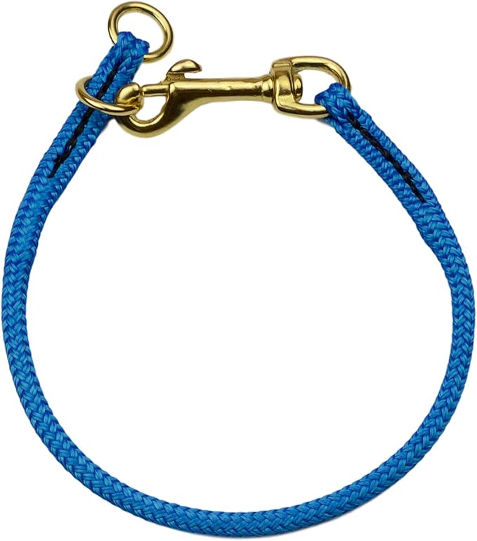 REDLINE K-9 Nylon Dominant Dog Choke Collar Light Blue, 16 inch