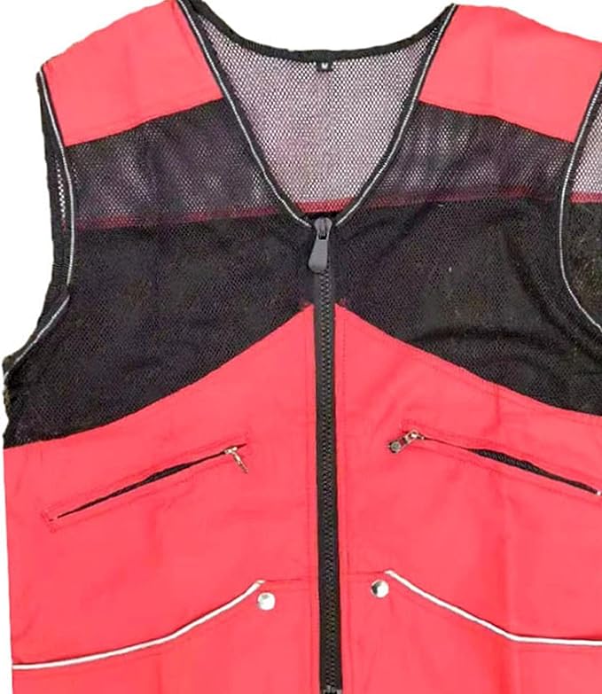 Dog Training Vest for Handlers Breathable Dog Trainer Vest for Agility Obedience Training Handler Dog Trainer Outdoor Backpacking, Red, XL
