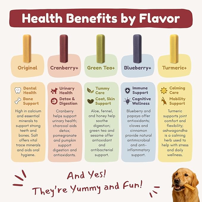 Majestic Pet Himalayan All-Natural Cheese Dog Chews - Long Lasting Dental Chew for Dogs - Healthy Pet Treats with Beneficial Ingredients (Urinary Tract Wellness, Large, 5 Pack)