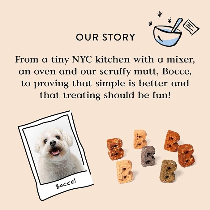 Bocce's Bakery Bac'N Nutty Training Treats for Dogs,Wheat-Free Dog Treats,Made with Real Ingredients,Baked in The USA,All-Natural & Low Calorie Training Bites,PB & Bacon Recipe,6 oz,(Pack of 2)