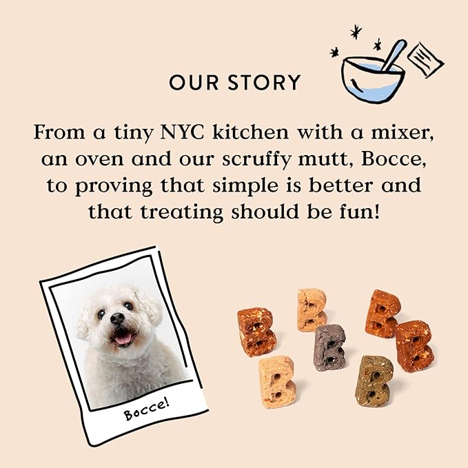 Bocce's Bakery Oven Baked Sunday Roast Treats for Dogs, Everyday Wheat-Free Dog Treats, Made with Real Ingredients, Baked in The USA, All-Natural Chicken & Pumpkin Biscuits, 5 oz