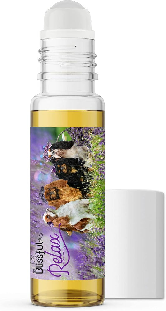 The Blissful Dog English Toy Spaniel Relax Roll-ON Aromatherapy for Dogs - Anxiety Relief for Dogs