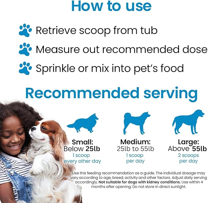 Brilliant Bone & Joint Supplement for Dogs - High Strength Calcium & Collagen Powder for Joint & Hip Support, Essential Supplement for Dog’s of All Ages - 10.6 Oz