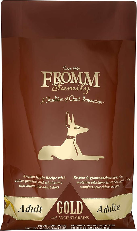 Fromm Adult Gold with Ancient Grains Dog Food - Premium Dry Dog Food - Chicken Recipe - 30 lb