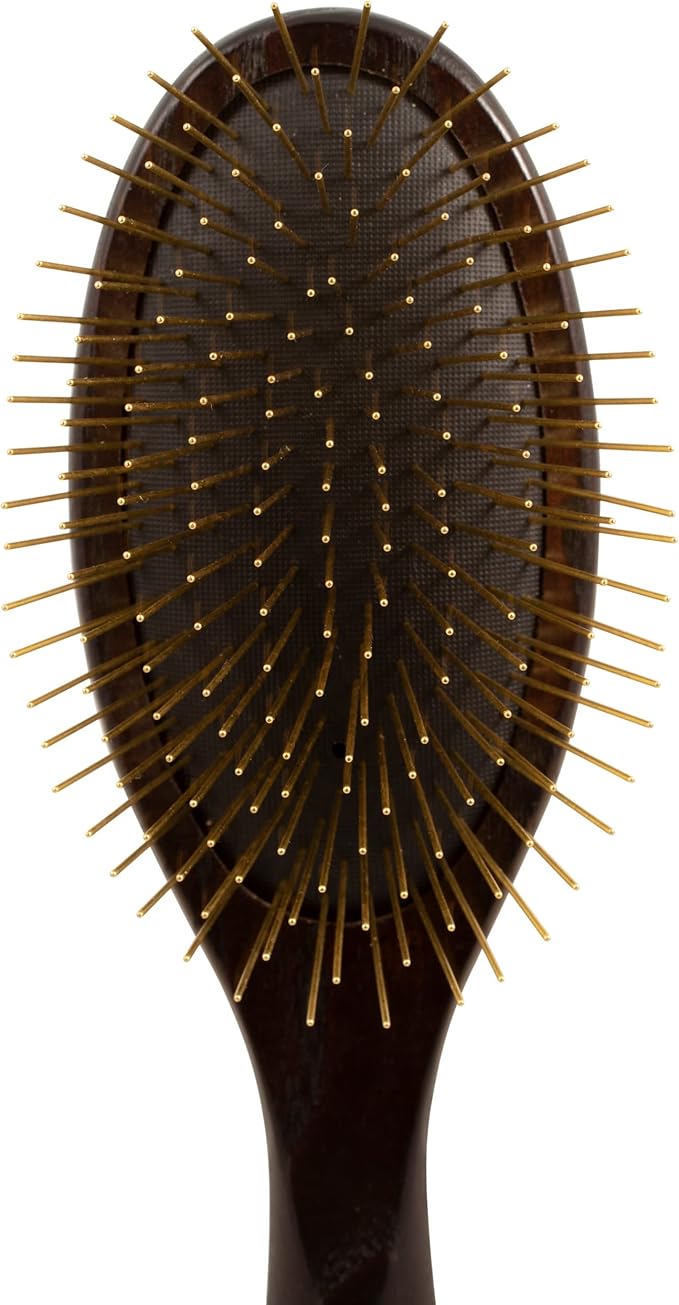 Chris Christensen 27 mm Oval Pin Dog Brush, Fusion Series, Groom Like a Professional, Brass Pins, 100% Static Free, Ground and Polished Tips