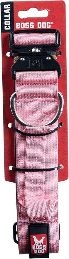 Boss Dog Tactical Collar, Pink, X-Large